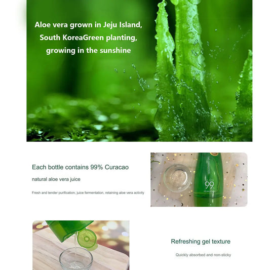 HOLIKA HOLIKA Aloe Soothing Gel,Soothing & Refreshing,Moisturizing & Lightweight,Fast-Absorbing,K-Beauty,Korean Makeup
