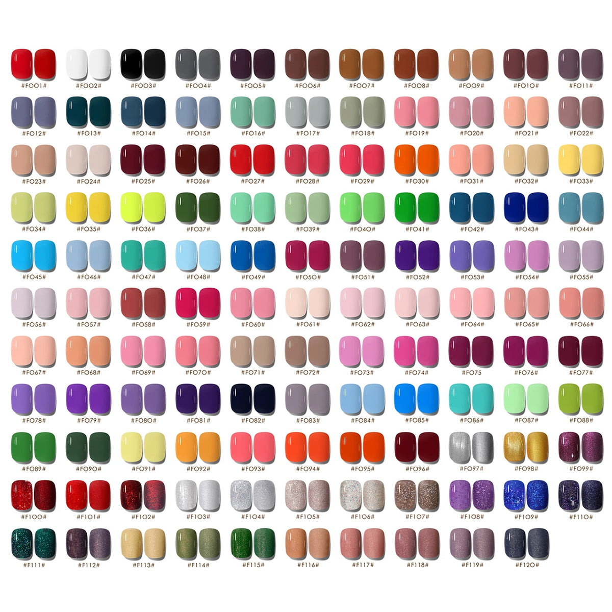 Gairriy Nails Polish 120 Colors/set Red Black Color Nail Polish 15ml UV Permanent Seedling Varnish Hybrid Nail Art Salon Glitter