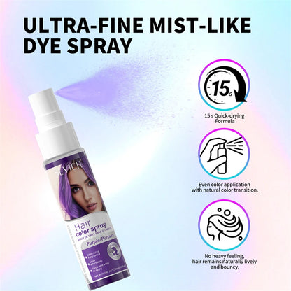 Sevich New Style Hair Color Spray One-Time Hair Color Instant Hair Salon Hair Care Styling Product For Men and Women 5 Color