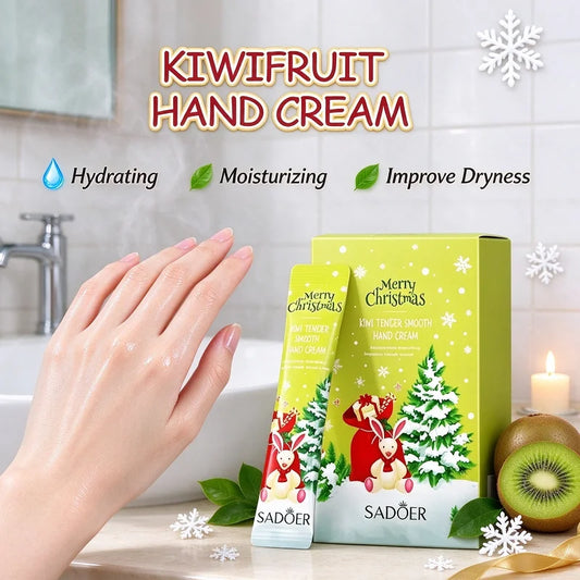 20Pcs/Box Kiwi Christmas Hand Cream, Compact And Portable, Moisturizing For Autumn And Winter, Suitable For Travel