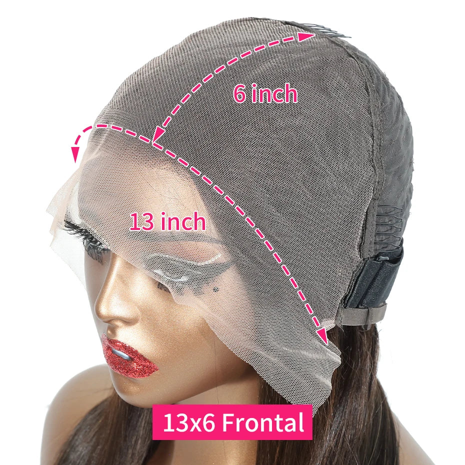 20 22 24 Inch 5x5 Transparent Bone Straight #2 Color 13x4 13x6 Lace Frontal Wig 250 Density Vietnamese Human Hair Wigs For Women