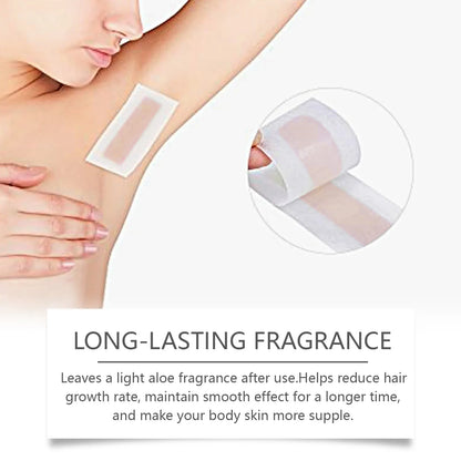 OceAura Hair Removal Wax Strips for Legs and Body Hair Growth Postponement Easy Operation Non-Irritating Depilatory Wax Strips