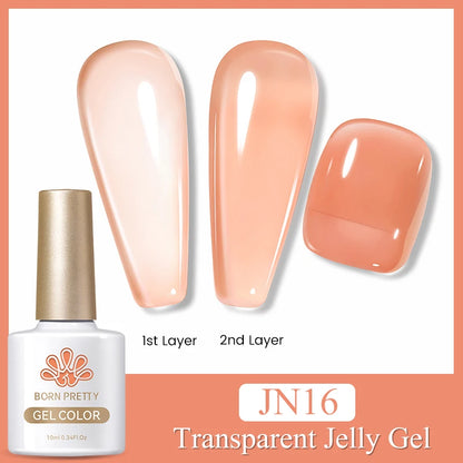 BORN PRETTY 10ml Rainbow Glass Cat Magnetic Nail Gel Polish Sparkling Double Light Reflective Glitter Colorful Laser Varnish