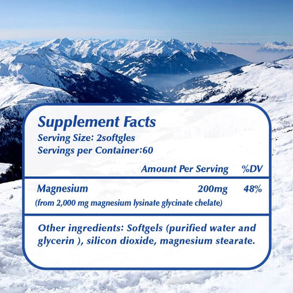 Highly Absorbable Magnesium - Supports Bone Density and Muscle Relaxation, Promotes Healthy SleepSupplements