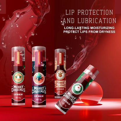 32 Pieces/Box Christmas Hot Red Wine Theme Lipstick Set - Colored Lipstick, Natural Luster, Moisturizing, Light and Non Sticky