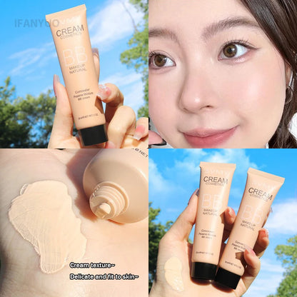 4 Colors BB Cream Isolation Cream Liquid Foundation Moisturizing Oil Control Long Lasting Makeup Waterproof Natural Face Primer