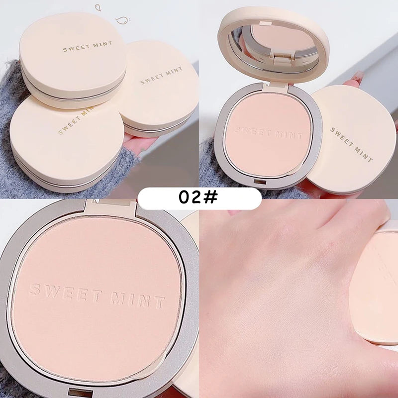Matte Cushion Compact Powder Waterproof Lasting Oil Control Natural Face Setting Powder Loose Translucent Powder Dupes Makeup
