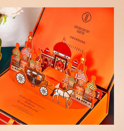 Orange Style Makeup Set Lipstick Mascara  Cosmetics Gift Set Kit Christmas New Year Gift Valentine's Day Gift