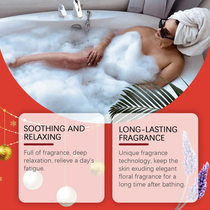 OceAura Christmas Bath Ball Gifts Deep Moisturize Bathroon Supplies Relax Mood Lasting Fragrance Body Exfoliating Spa Bath Bombs