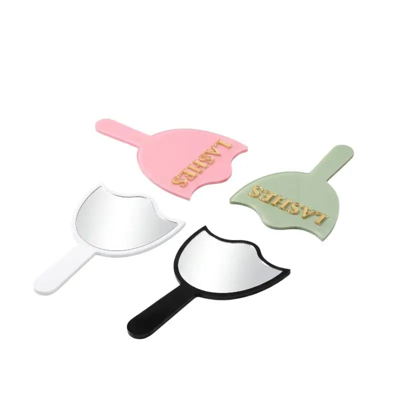 New 1Pcs Precision Makeup Mirror HD Glass Lash Extension Mirror With Handle For Lash Artists & Salon Use