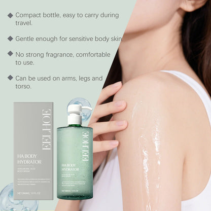 Hyaluronic Acid Body Serum - Moisturizes, Softens Skin, Enhances Elasticity, Smooth, Refreshing, and Hydrating