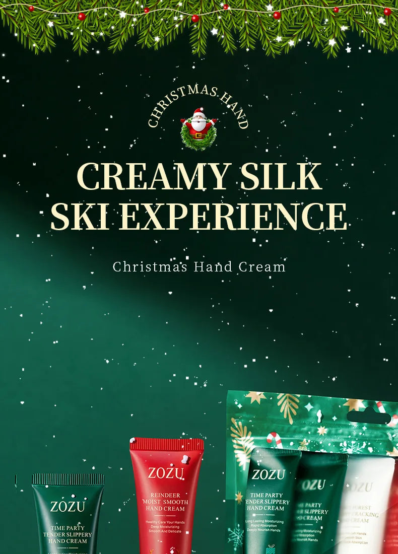 5pcs/Set Christmas Gifts Hand Cream Sets Moisturizing Refreshing Handcream Nourishing Beauty Hands Creams Skin Care Products