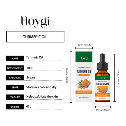 Turmeric Brightening Oil Dark Spot Corrector Exfoliating Face Oil Even Skin Tone Nourishing Fades Sun Spots Body Face Skincare