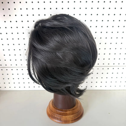 613 Blonde Short Bob Straight Wig for Man 8 Inch 13*4 Synthetic Lace Wigs 150% Density with Heat Resistant Fiber Hair Wig