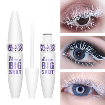 White Mascara Primer Waterproof Anti-Smudge Eyelash Base Cream Thicken Lengthening White Mascara Cosmetic Eye Makeup Tool