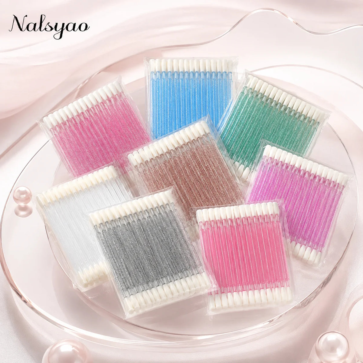 CNK 50 Pcs Disposable Lip Brush Individual Lash Removing Cleaning Mascara Applicator Makeup Brushes For Eyelash Extension Tools