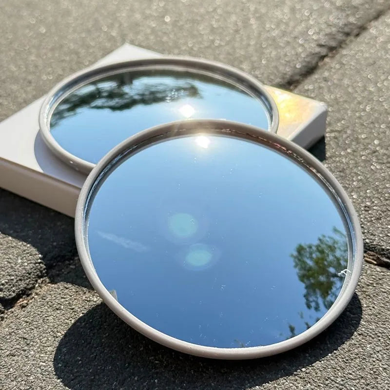 Round Convex Mirror Travel Selfie Photo Props High-definition Mirror Portable Makeup Mirror Handheld Photography Mirrors