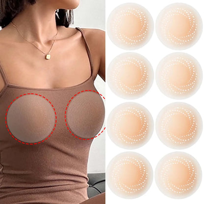 2-10PCS Invisible Self Adhesive Chest Paste Reusable Breathable Breast Sticker Strapless Lift Up Bra Pad Silicone Nipple Cover