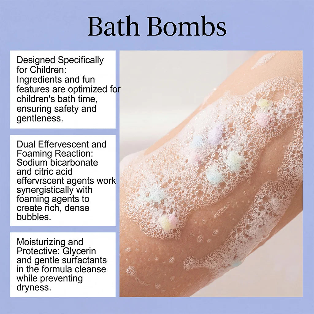 6pcs Bath Bubble Ball Kit Relaxing Spa Remove Dead Skin For Children Moisturizing Bath Bombs Accessories For Holiday Gift Set