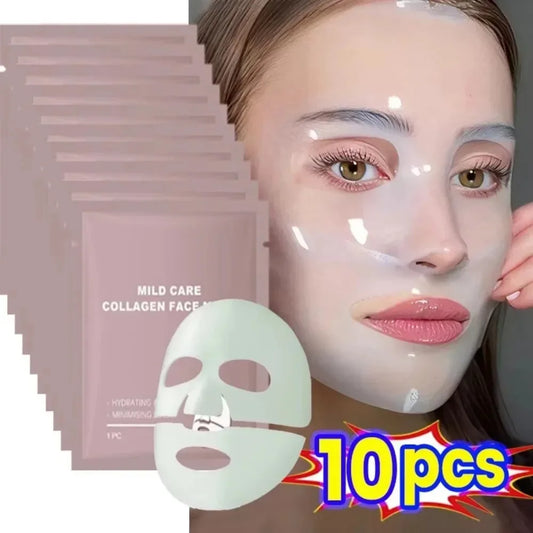 Bio Collagen Face Mask Shrink Pores Deep Hydrating Overnight Mask Moisturizing Refreshing Brightening Face Skin Care