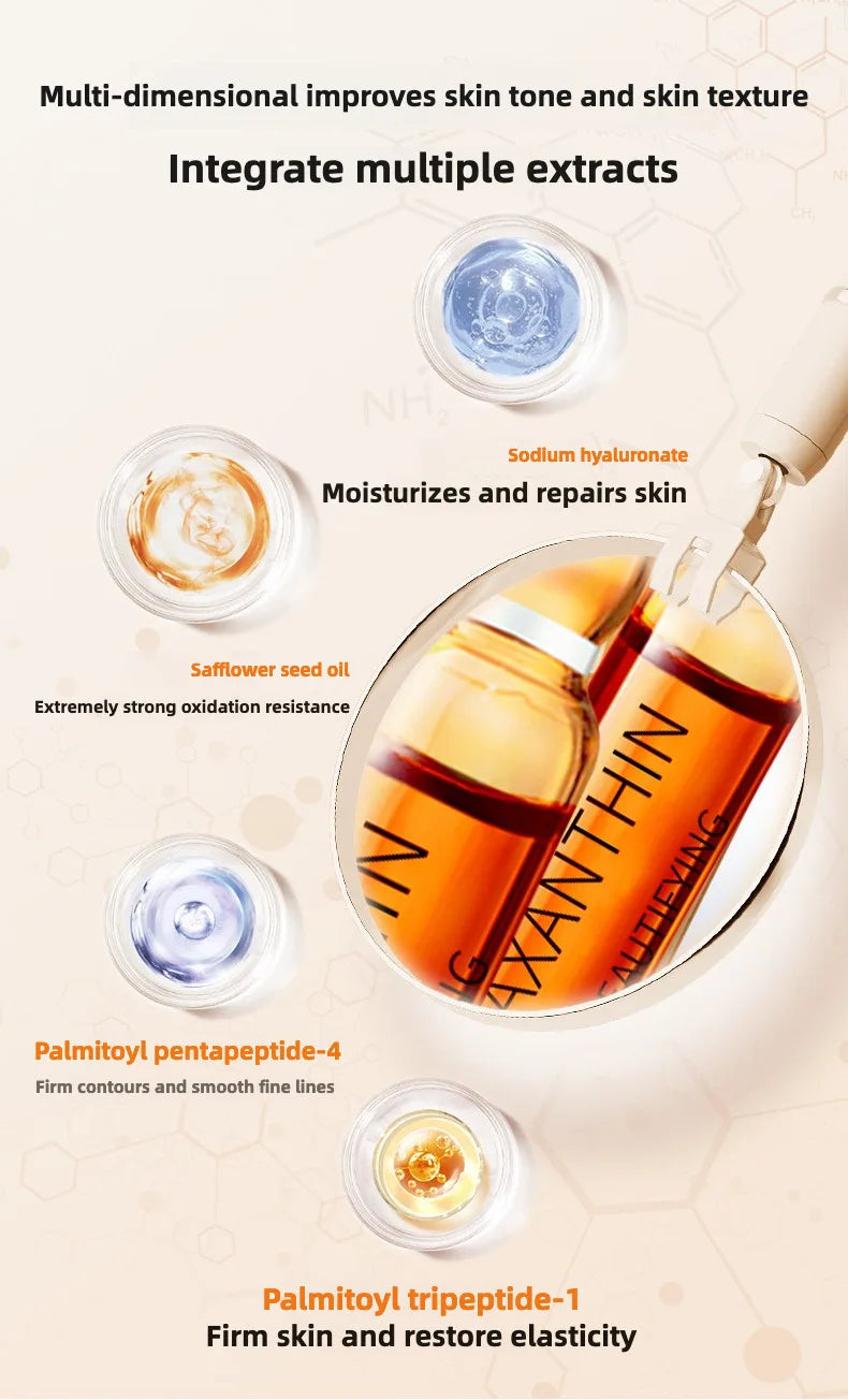 28pcs/set Astaxanthin Collagen Serum Set Moisturising Whitening Wrinkle Reducing Anti-Ageing Serum Face Beauty Skin Care