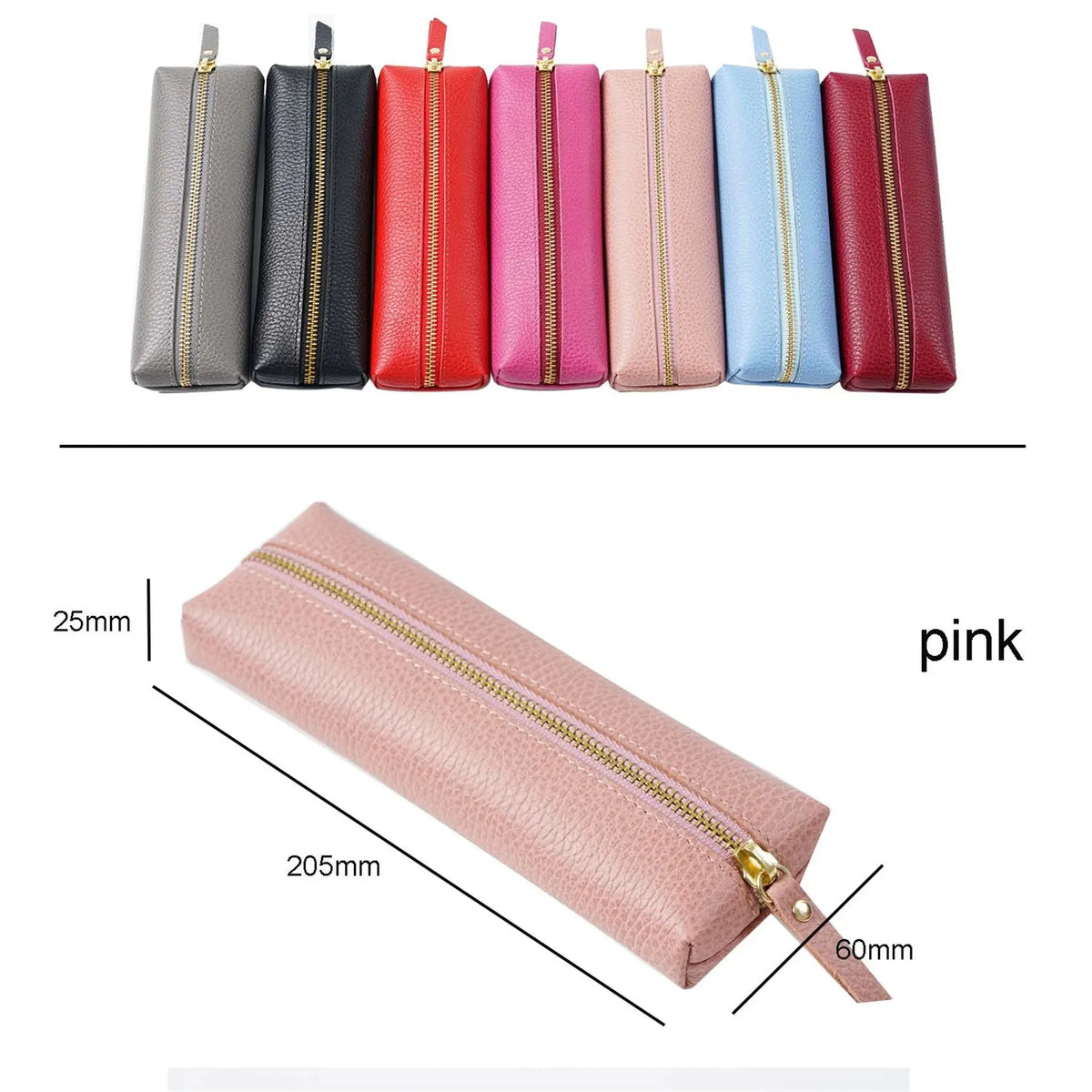 Custom Name Leather Makeup Pouch, Soft Portable Pen Bag Makeup Case, Multifunctional Storage & Travel Cosmetic Bag for Daily Use