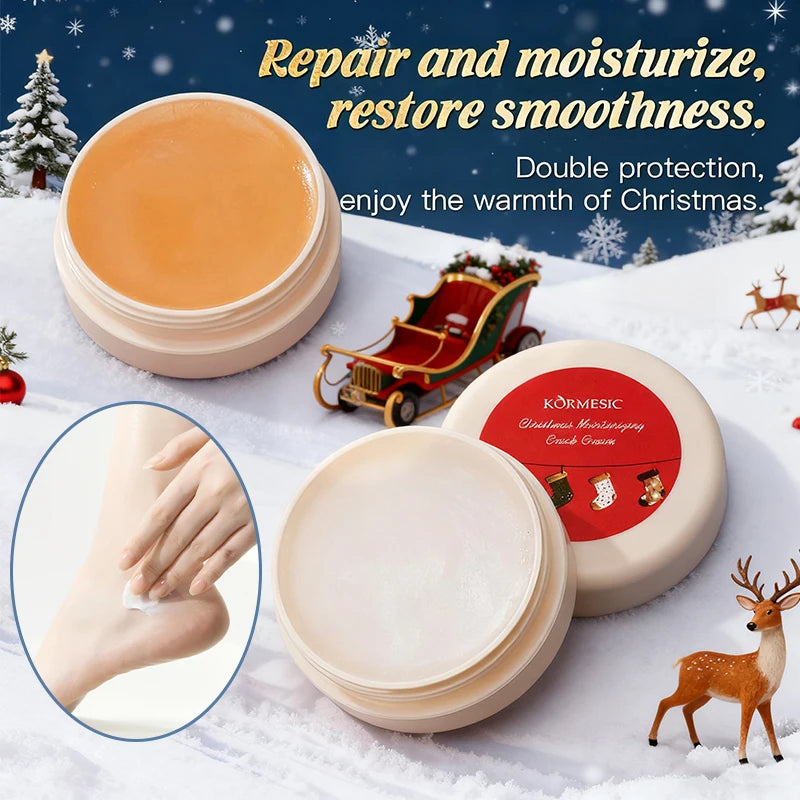 6PCS/Box Christmas gift box, lip balm hand Foot cream set, deeply hydrating lip moisturizer, lip color brighten, gift to women