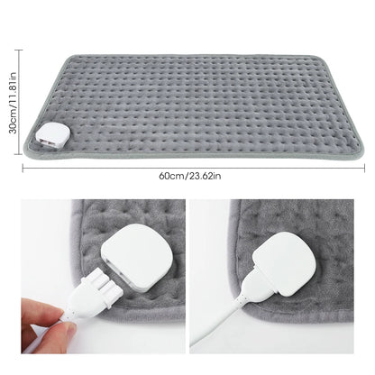 Home Electric Heating Pad Back Shoulder Office Winter Warming Blanket 9 Heat Thermal Mat Abdomen Period Menstrual Belt Winter Warm US Plug 100V-130V
