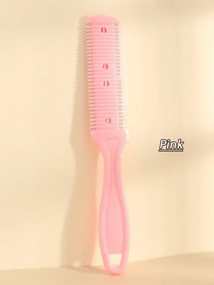 Double-Sided Double Blade Barber Comb, 1pc Thinning Razor Comb, Thinning Comb, Slim Hair Trimming Comb, With Thin