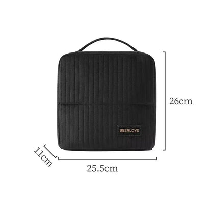 Vertical Makeup Bag for Travel,Upright Makeup Bag Large Capacity Portable Cosmetic Women Portable Cosmetic Case