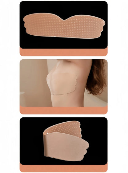 Adhesive Bra Strapless Sticky Invisible Push up Silicone Bra for Backless Dress