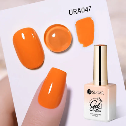 UR SUGAR 15ml Gel Nail Polish Neon Blue Red Green Pastal Nude UV/LED Soak Off No Wipe Nail Gel Polish Suitable For Summer Autumn