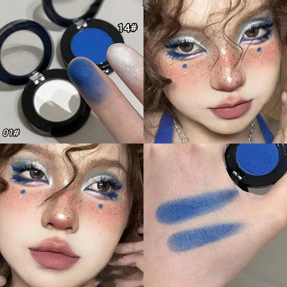 Eyeshadow Matte Red Black White Brighten Highlighter Eye Shadow Palette Lasting Shimmer Highly Pigmented Monochrome Eyes Makeup