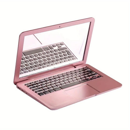 Mini Makeup Mirror Portable Laptop Mirrors Pocket Size Laptop Shaped Cosmetic Mirror Small Compact Folding Omputer Mirrors Gifts