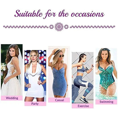 Silicone Bra Inserts Invisible Clear Lift Up Gel Breast Pads Cup Enhancer Push-Up Breast Pasties For Bras Bikinis Swimsuits