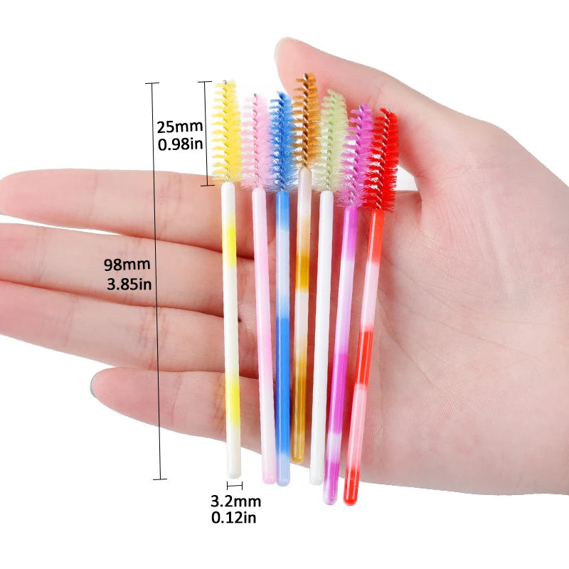 Christmas Eyelash Brush Tube Reusable Eyebrow Brushes Mascara Wand Dust-proof Cleaner Storage Cosmetics Makeup Tools