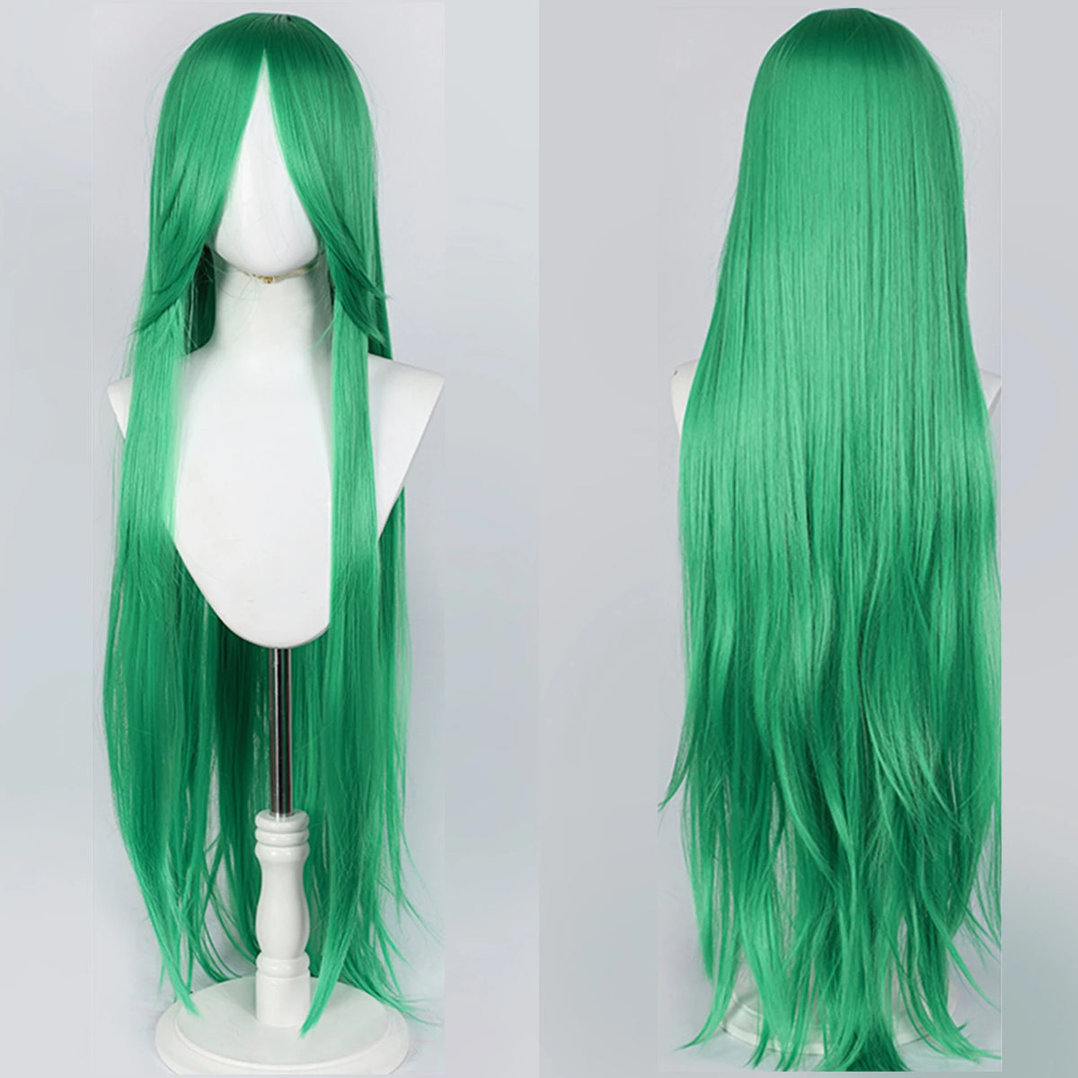 100CM Long Straight Wig With Bangs Synthetic Cosplay Wig For Women Pink Purple Cosplay Wigs for Party For Halloween