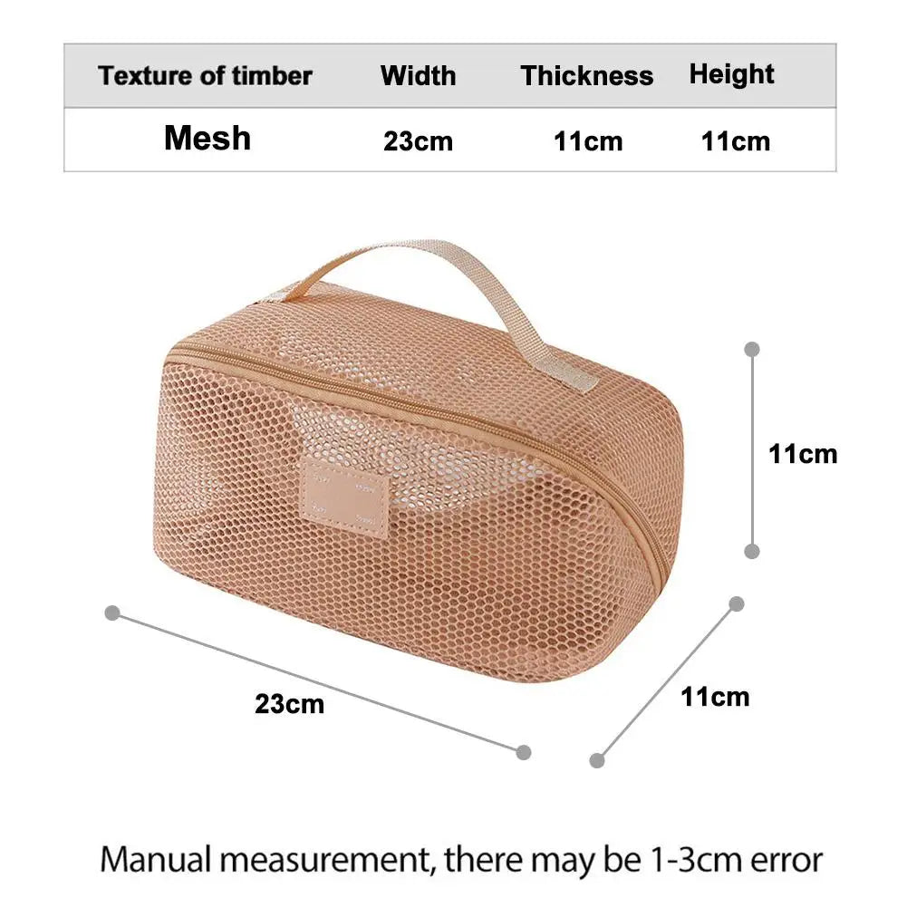 Mesh Large Capacity Cosmetic Bag Multifunction Travel Cosmetic Bag Women Toiletries Organizer Female Storage Make Up Case Tool