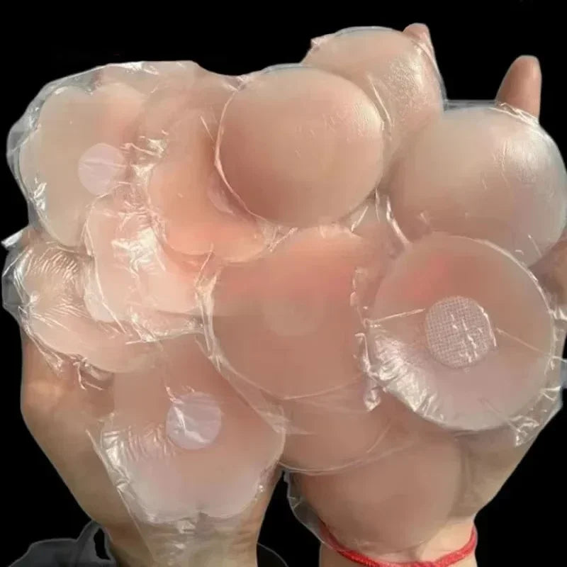 2/6/12PCS Invisible Self Adhesive Chest Paste Reusable Sticker Breast Petal Bra Pad Silicone Petal Nipple Cover