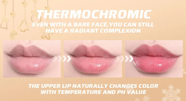 Three Color Changing Lipstick, Moisturizing and Soothing, Color Changes with Temperature, Refreshing and Non Greasy Lipstick Set