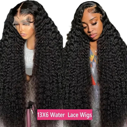 13x6HD Lace Synthetic Bohemian Knotless Braided Wig Density Long Deep Curly Braided Lace Front Wig Pre-Pulled Hair