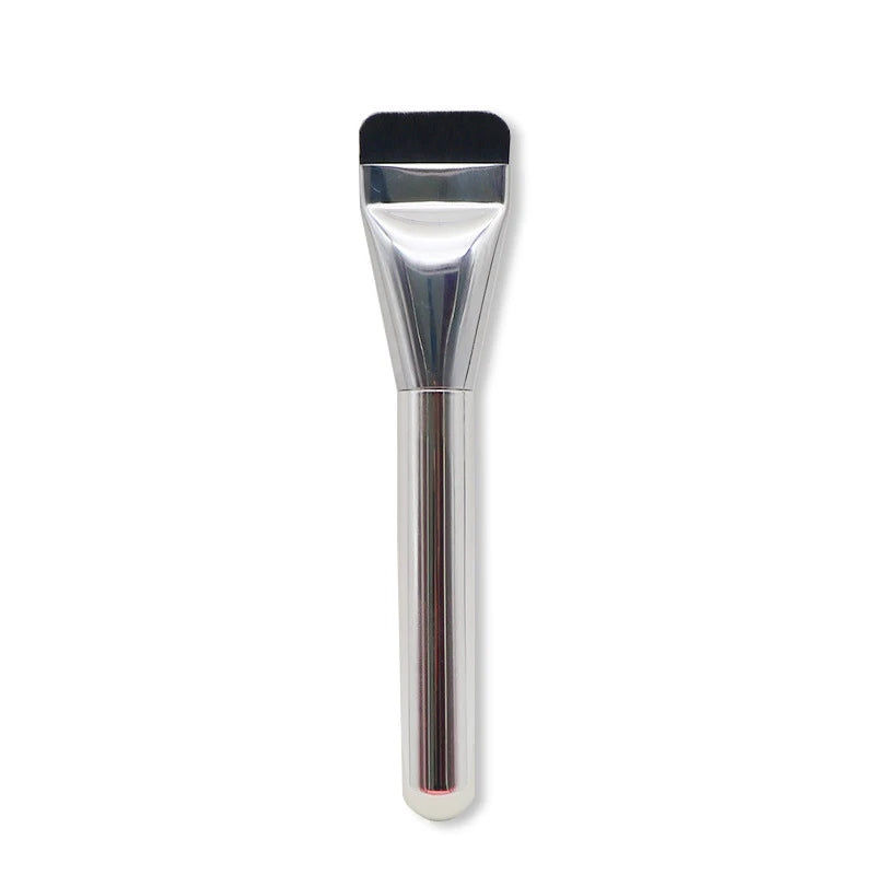 【M】1Set Foundation Brush Mixing Palette Stainless Steel Mixer Palette With Spatula Lipstick Eye Shadow MakeUp Tools