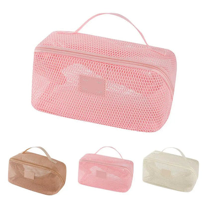 Mesh Large Capacity Cosmetic Bag Multifunction Travel Cosmetic Bag Women Toiletries Organizer Female Storage Make Up Case Tool