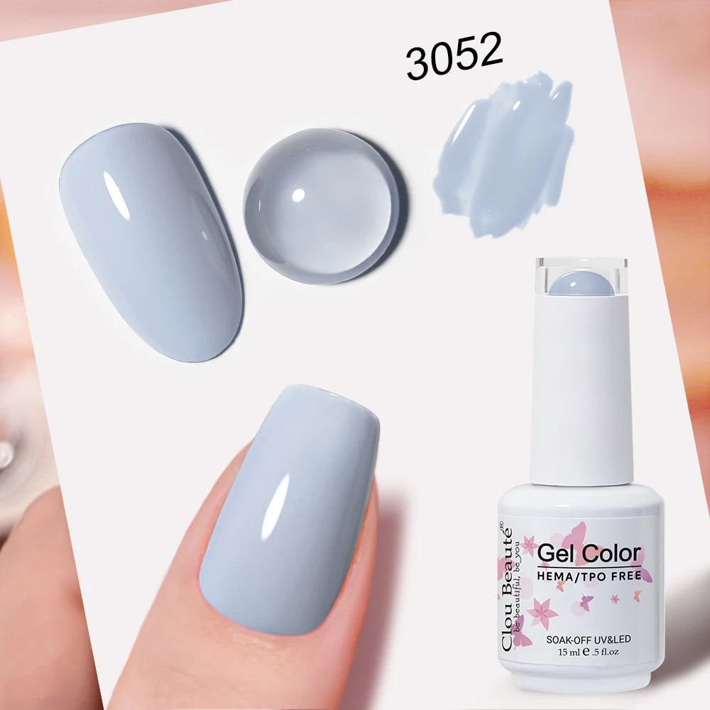 Clou Beaute 15ml Nail Gel Polish Vernis Semi Permanent UV Soak off Varnish Tpo Free Nail Polish Nail Art Gel Lacquer