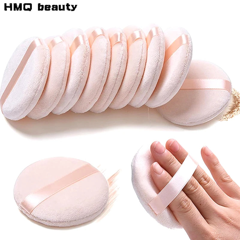 5Pcs Round Makeup Sponges Cosmetic Tools Soft Velvet Concealer Powder Puff Blender Sponges Facial Foundation Make Up Accessories