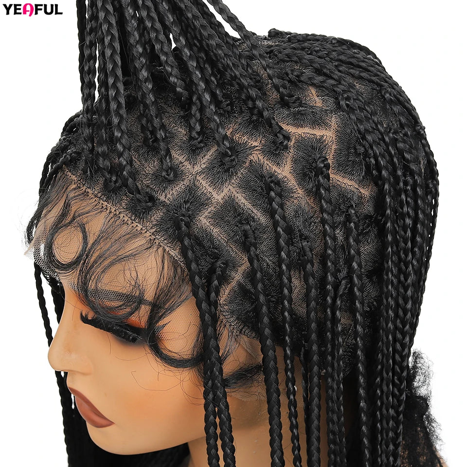 Braided Wigs Lace Front Synthetic Wig Bohemian Braided Wigs Boho Braids Wig Full Lace Braided Wigs Cheap Wigs On Sale Clearance