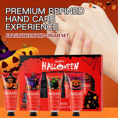 Halloween Theme Lip Balm Moisturizing And Non-sticky Lip Care Stick Fragrance nourishing Hand Cream Set Halloween Gifts