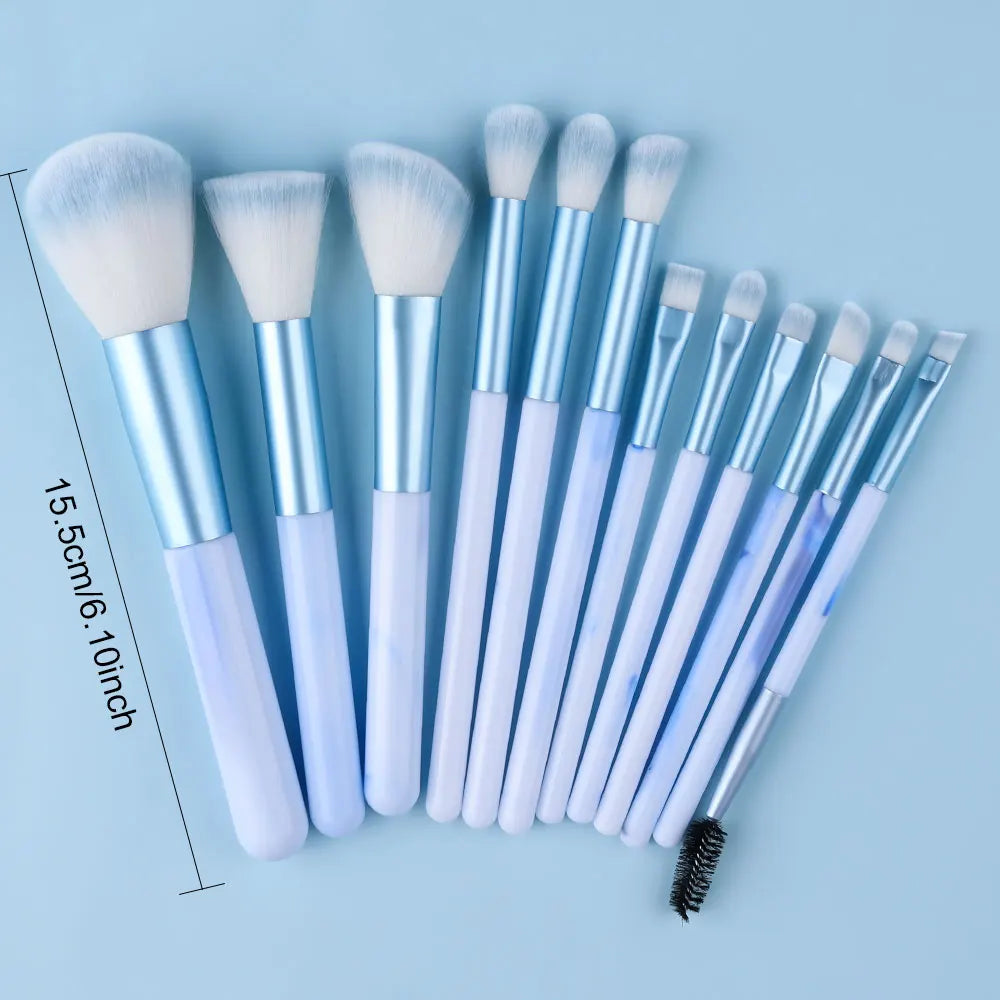 NEW 12PCS Makeup Brushes Set Soft Fluffy Eyeshadow Foundation Blush Powder Blending Christmas Gift Female Cosmetics Beauty Tools