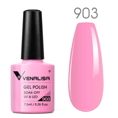 Venalisa Neon Nail Gel Polish Super Gorgeous Summer Color Nail Manicure 7.5ml Semi Permanent Soak off UV LED Nail Gel Varnish