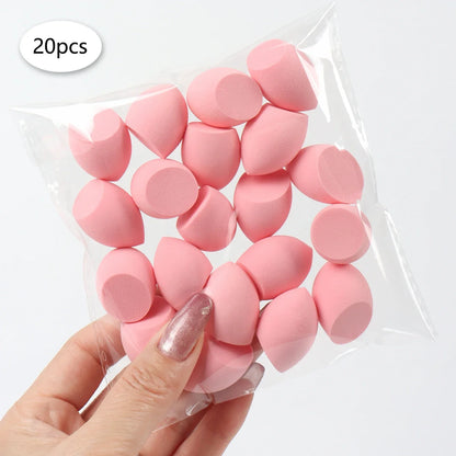 20pcs Mini Finger Puff Beauty Cosmetic Foundation Cosmetic Sponge Makeup Blender Suitable for Cream & Powder Concealer